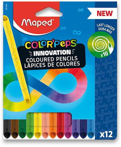 MAPED Infinity, 12 colours - Coloured Pencils - Main image