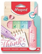 MAPED Fluo Peps Pastel, 4 farby - Zvýrazňovač