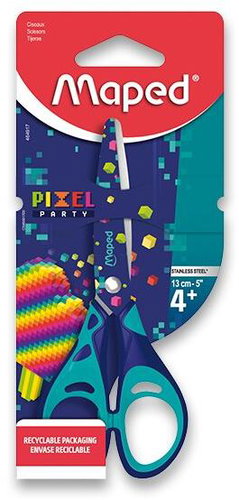 MAPED Pixel Party 13 cm - Children’s Scissors - Main image