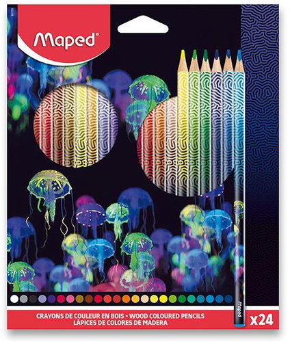 MAPED Deepsea Paradise, triangular, 24 colours - Coloured Pencils - Main image
