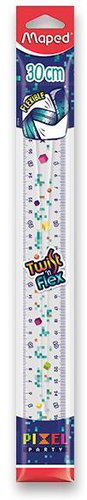 MAPED Pixel Party, plastic, 30 cm - Ruler - Main image