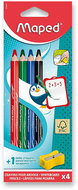 MAPED for whiteboards, dry wipeable, 4 colours - Coloured Pencils