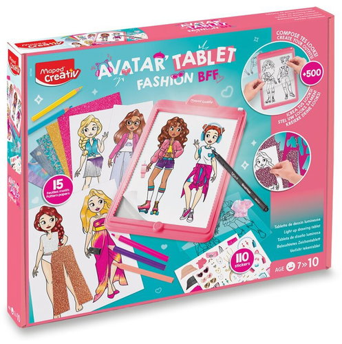 MAPED Board Activities Avatar Tablet Fashion - Ausschneidebuch - Hauptbild