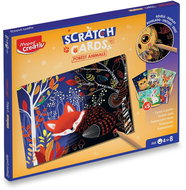 MAPED Scratch Cards Forest Animals - Scratch Pictures