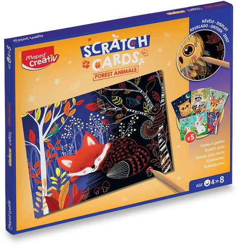 MAPED Scratch Cards Forest Animals - Kratzbilder - Hauptbild