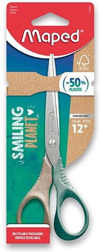 MAPED Smiling Planet Shape 16 cm - Office Scissors  - Main image
