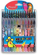 MAPED Color'Peps Monster, 12 Farben + 15 Buntstifte - Filzstifte
