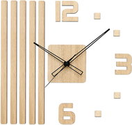 PRIM Completely Silent - super quiet, light brown - Wall Clock