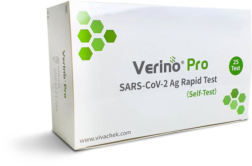 Verino Pro Antigen rapid test for COVID-19 from the front of the nose - 25pcs - Home Test - Main image