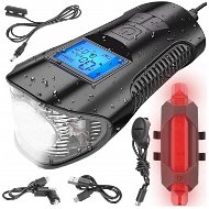 ISO 12044 Waterproof LED bike light USB, speedometer, el. 150db bell - Bike Light