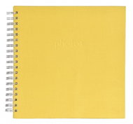 INNOVA Spiral photo album LINEN Scrapbook 25×25/50 yellow - Photo Album