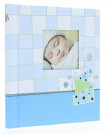 KARRPEX Children's self-adhesive photo album 22×28/60s. BABY CHECKER blue - Photo Album