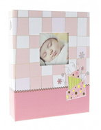 GEDEON Baby photo album 10×15/200 photo BABY CHECKER pink - Photo Album