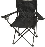 Kempingové skládací křeslo, černé - Camping Armchair