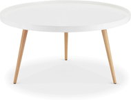 Furnhouse kulatý konferenční stolek Opus bílý, o90 cm - Konferenční stolek