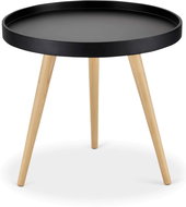 Furnhouse kulatý konferenční stolek Opus černý, o50 cm - Konferenční stolek