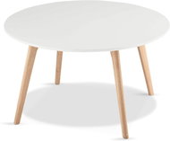 Furnhouse kulatý konferenční stolek Life bílý, o80 cm - Konferenční stolek