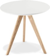 Furnhouse kulatý konferenční stolek Life bílý, o48 cm - Konferenční stolek