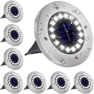 LEDsolar 16Z, vonkajšie svetlo na zapichnutie do zeme, 8 ks, 16 LED, bezdrôtové, iPRO, 1 W, studená - LED svietidlo