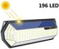 LEDSolar 196 solární venkovní světlo svítidlo, 196 LED se senzorem, bezdrátové, 4W, studená          - LED světlo