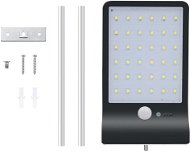 LEDSolar 36 nástěnná lampa s vysunutím černá, se sensorem, bezdrátové, 2,5 W, studená barva - LED světlo