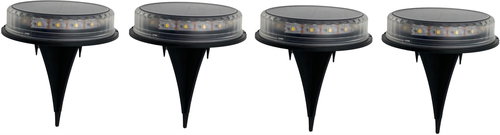 LEDsolar 17Z outdoor ground light 4 pcs, 17 LEDs, wireless, iPRO, 1W, warm colour - LED Light - Main image