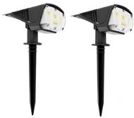 LEDSolar 42, solárne vonkajšie svetlo do zeme, 2 ks, 42 LED, bezdrôtové, iPRO, 1 W, studená farba - LED svietidlo