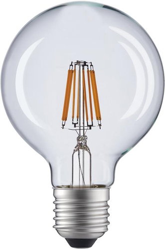 Retro Globe Filament bulb clear G80 8W/230V/E27/2700K/890Lm/360° - LED Bulb - Main image