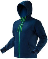 Men's premium fleece hoodie, double layer, blue-green - Sweatshirt