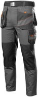 Men's work overalls with belt, 100% cotton, black and grey - Work Trousers
