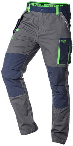 Men's premium work trousers, 100% cotton, ripstop - Work Trousers - Main image