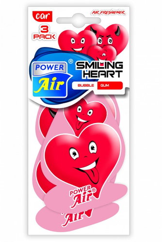 JEES s. r. o. Smiling Heart TRIPLE Bubble Gum 3in1 - Car Air Freshener - Main image