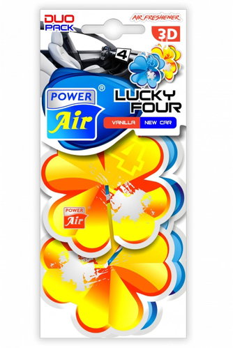 JEES s. r. o. LUCKY 4 Vanilla/New Car 2in1 - Car Air Freshener - Main image