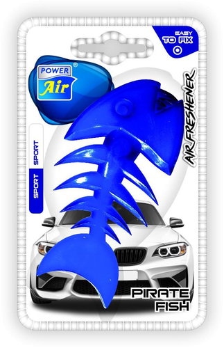 JEES s. r. o. PIRATE FISH Sport BLUE - Car Air Freshener - Main image