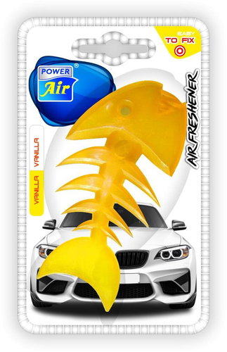 JEES s. r. o. PIRATE FISH Vanilla YELLOW - Car Air Freshener - Main image
