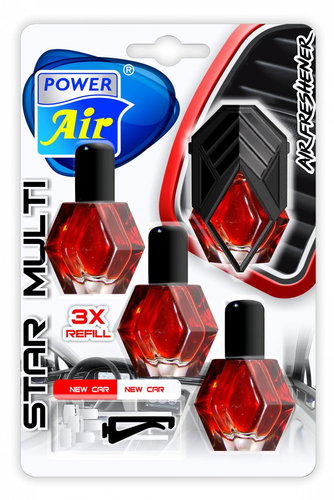 JEES s. r. o. Star Multi New Car 3in1 3x9ml - Car Air Freshener - Main image
