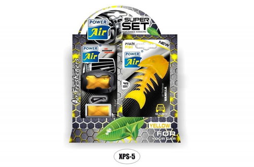JEES s. r. o. Super Set Yellow 2in1 - Car Air Freshener - Main image
