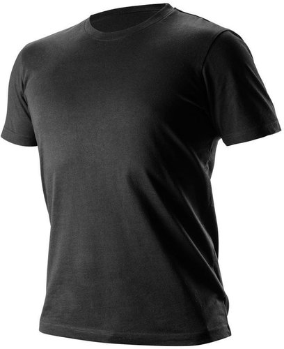 High quality men's t-shirt, 100% cotton, black - Work T‑Shirt - Main image