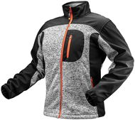 Pletená pracovní softshell  černo-šedá - Pracovní bunda