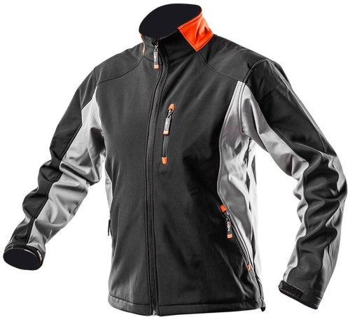 Men's softshell black and grey - Work Jacket - Main image