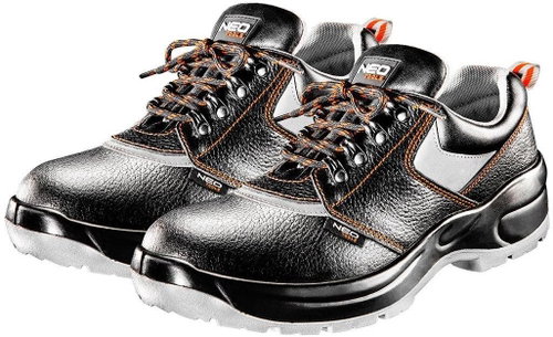 Safety leather shoes, metal toe, ankle - Work Shoes - Main image
