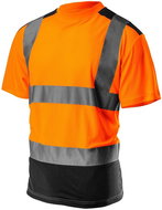 High visibility work shirt, orange and black - Work T‑Shirt