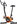 And orange mechanical exercise bike