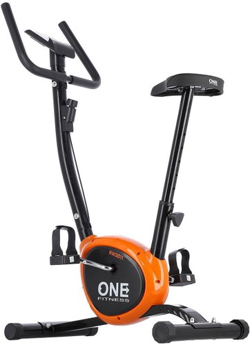 ONE Fitness RW3011 black and orange mechanical exercise bike - Stationary Bicycle - Main image