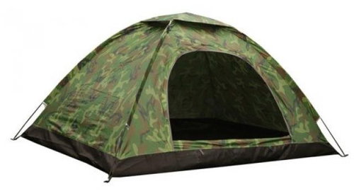 Hiking tent for max. 3 persons, 2x2m, camouflage - Tent - Main image