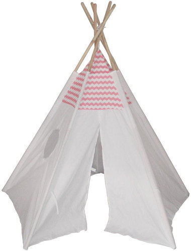 Children's tent Teepee PINK, dimensions 106x106x150cm - Tent - Main image