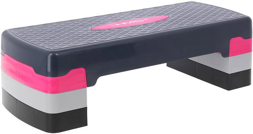 HMS AS002 pink-grey aerobic step - Aerobic Stepper - Main image