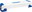 White and blue aerobic step