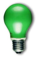 DECOR NORMAL A60 25W/E27/240V zelená - Žárovka