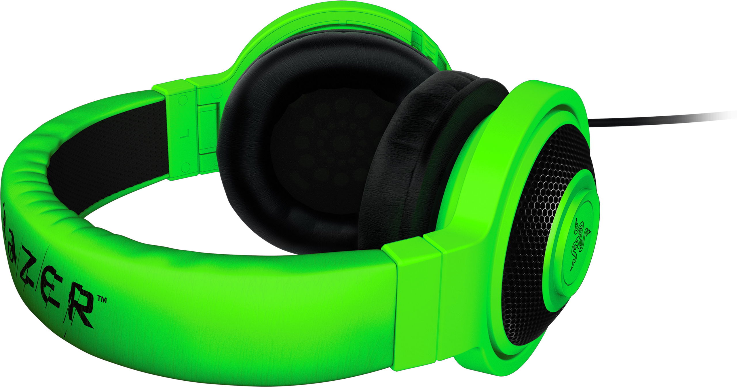 Green razer online headset